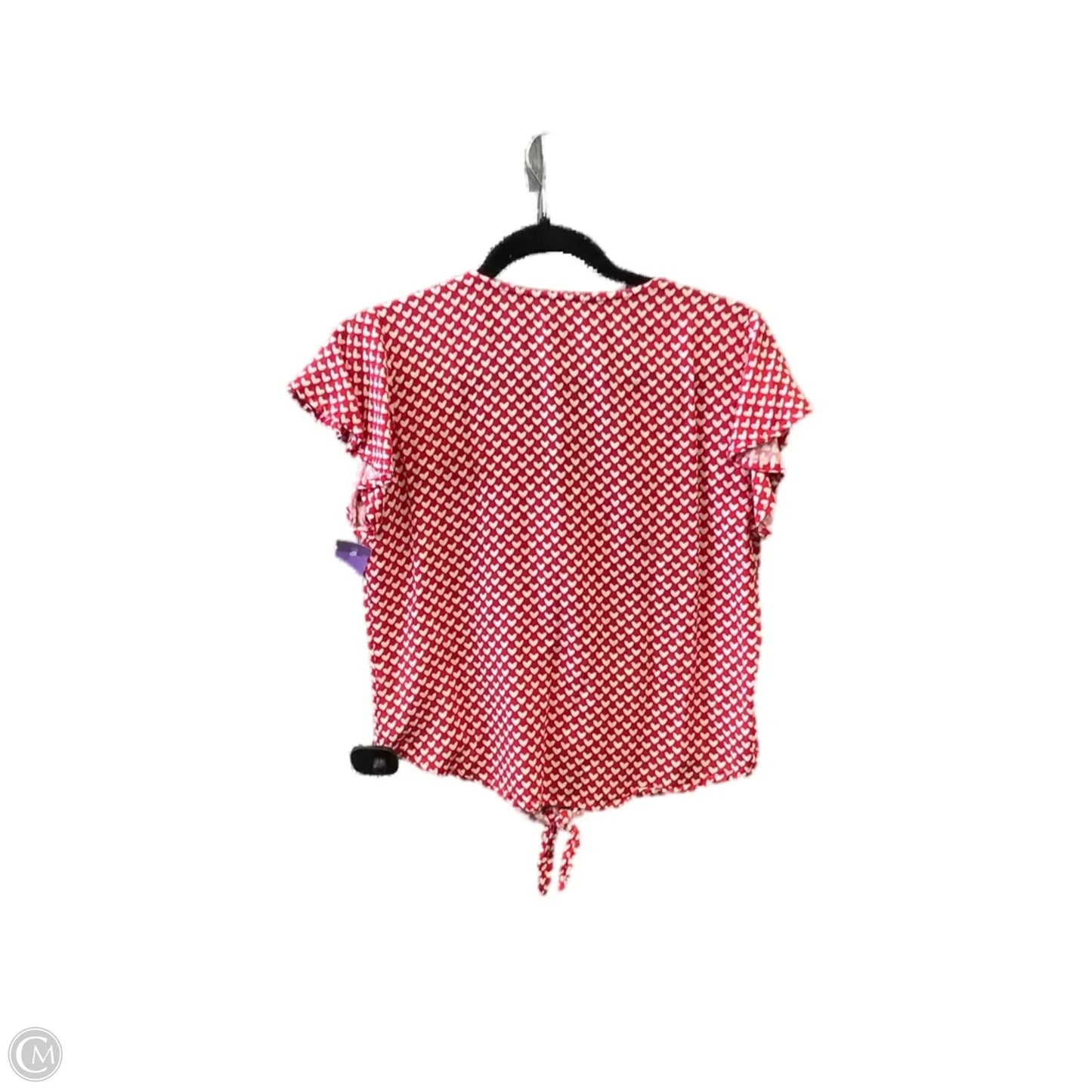 Top Short Sleeve By Clothes Mentor In Red, Size: M