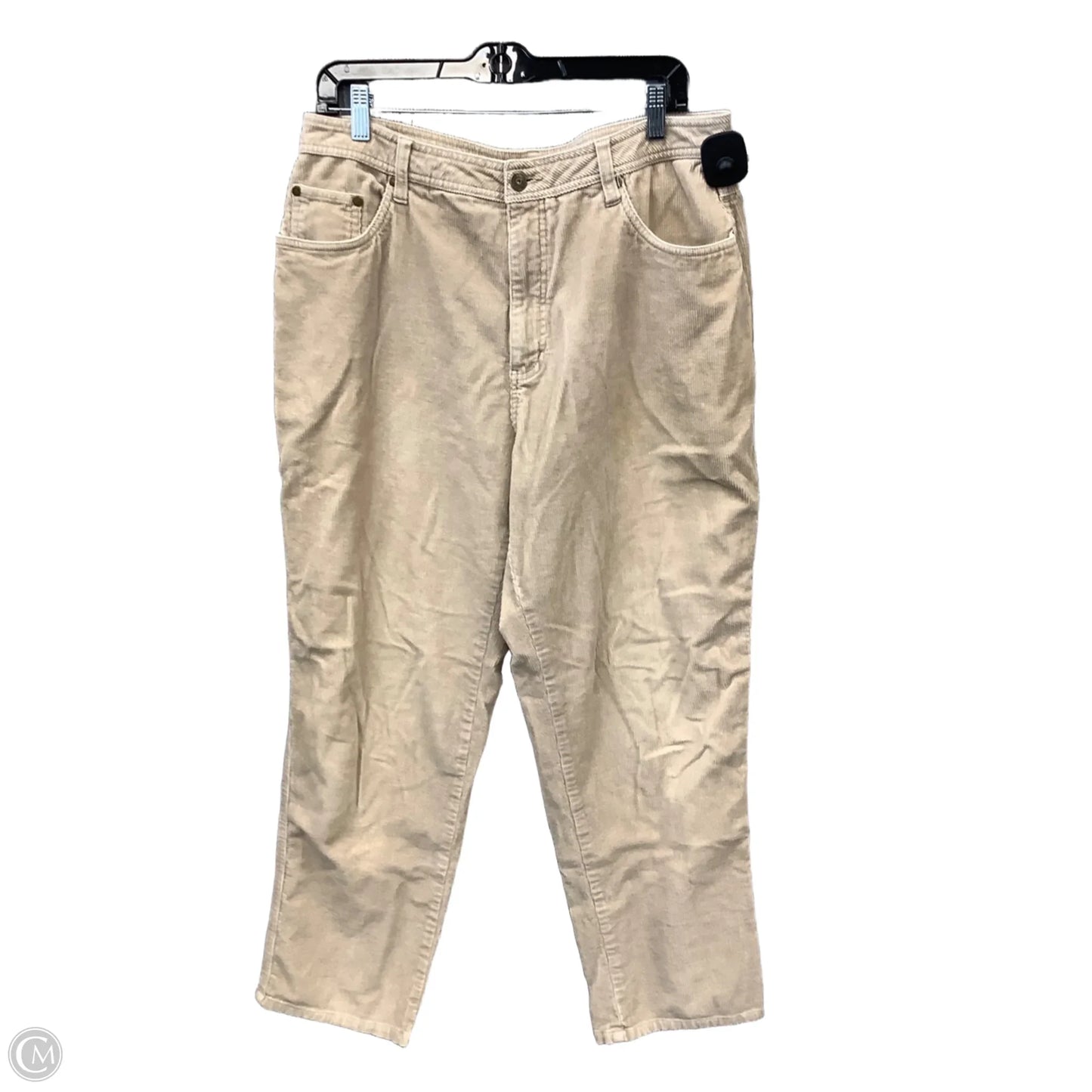 Pants Corduroy By Relativity In Beige, Size: 12p