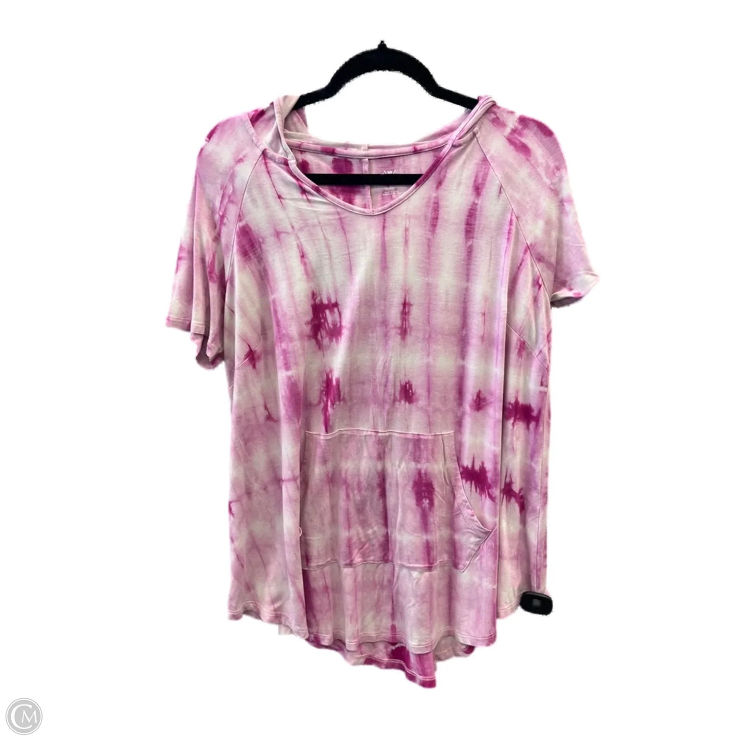 Top Short Sleeve By Zenana Outfitters In Pink, Size: 1x