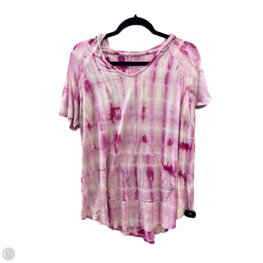 Top Short Sleeve By Zenana Outfitters In Pink, Size: 1x