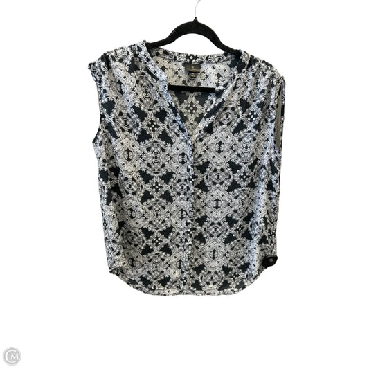 Top Sleeveless By Worthington In Black & White, Size: Lp