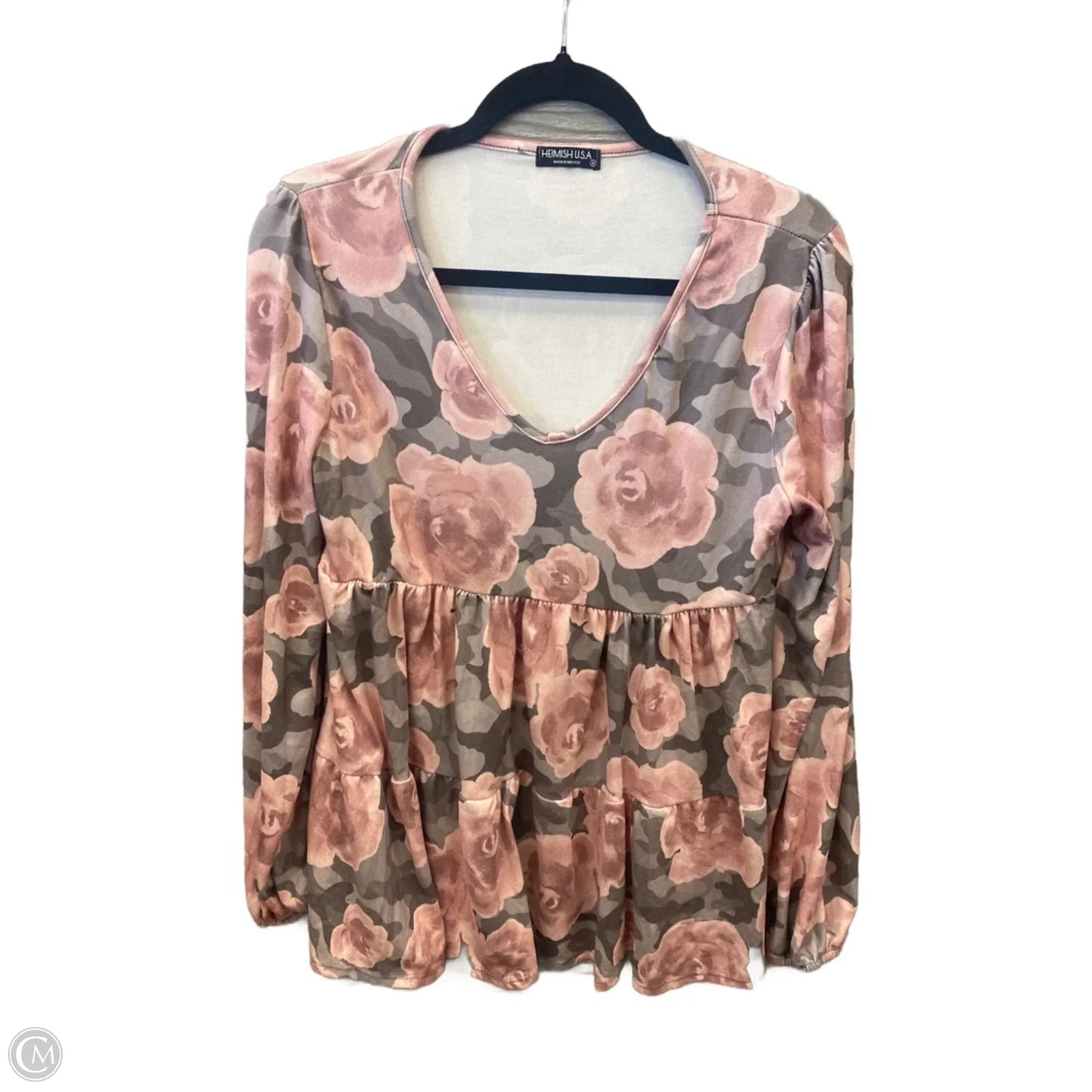 Top Long Sleeve By Heimish Usa In Floral Print, Size: S