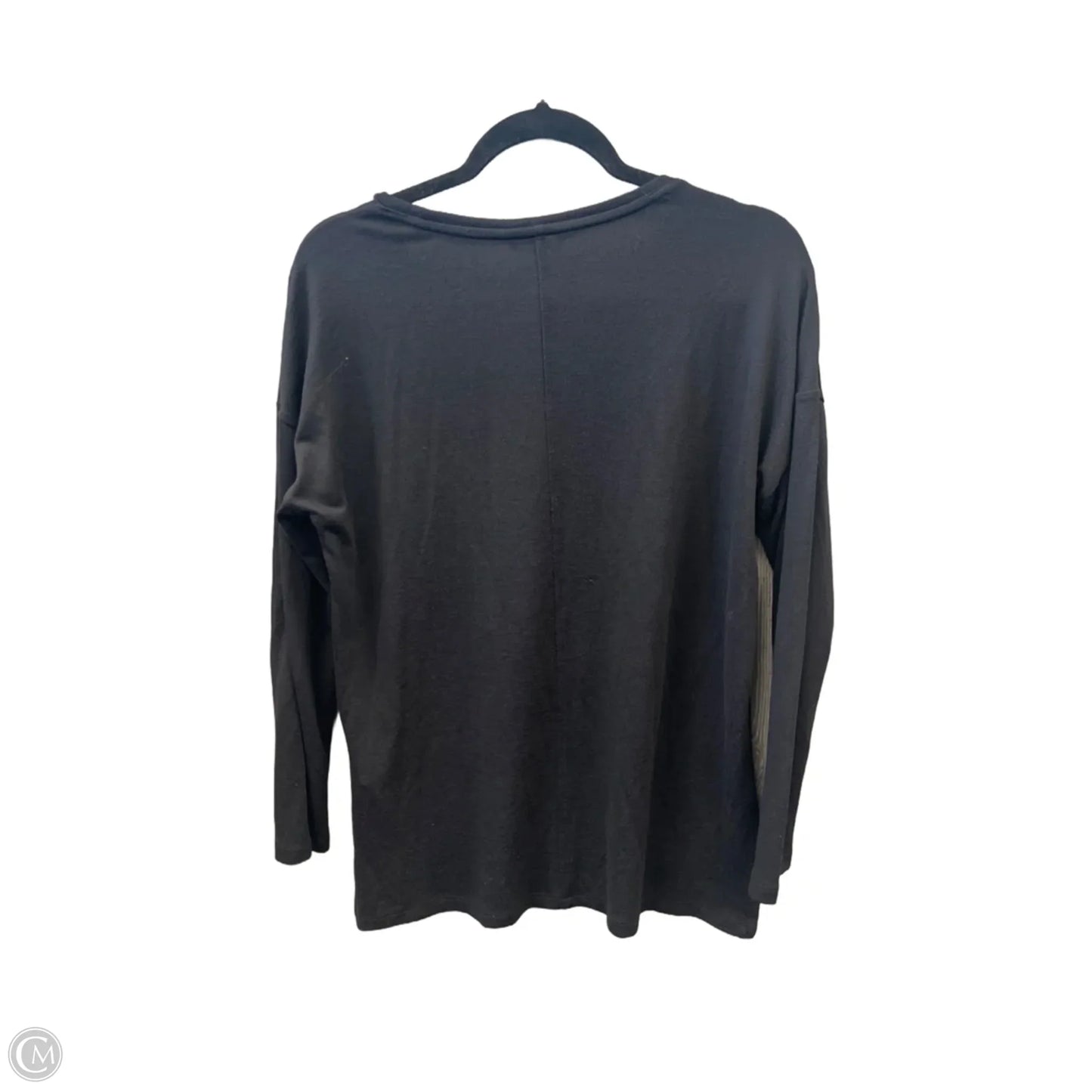 Top Long Sleeve By Banana Republic In Black, Size: S