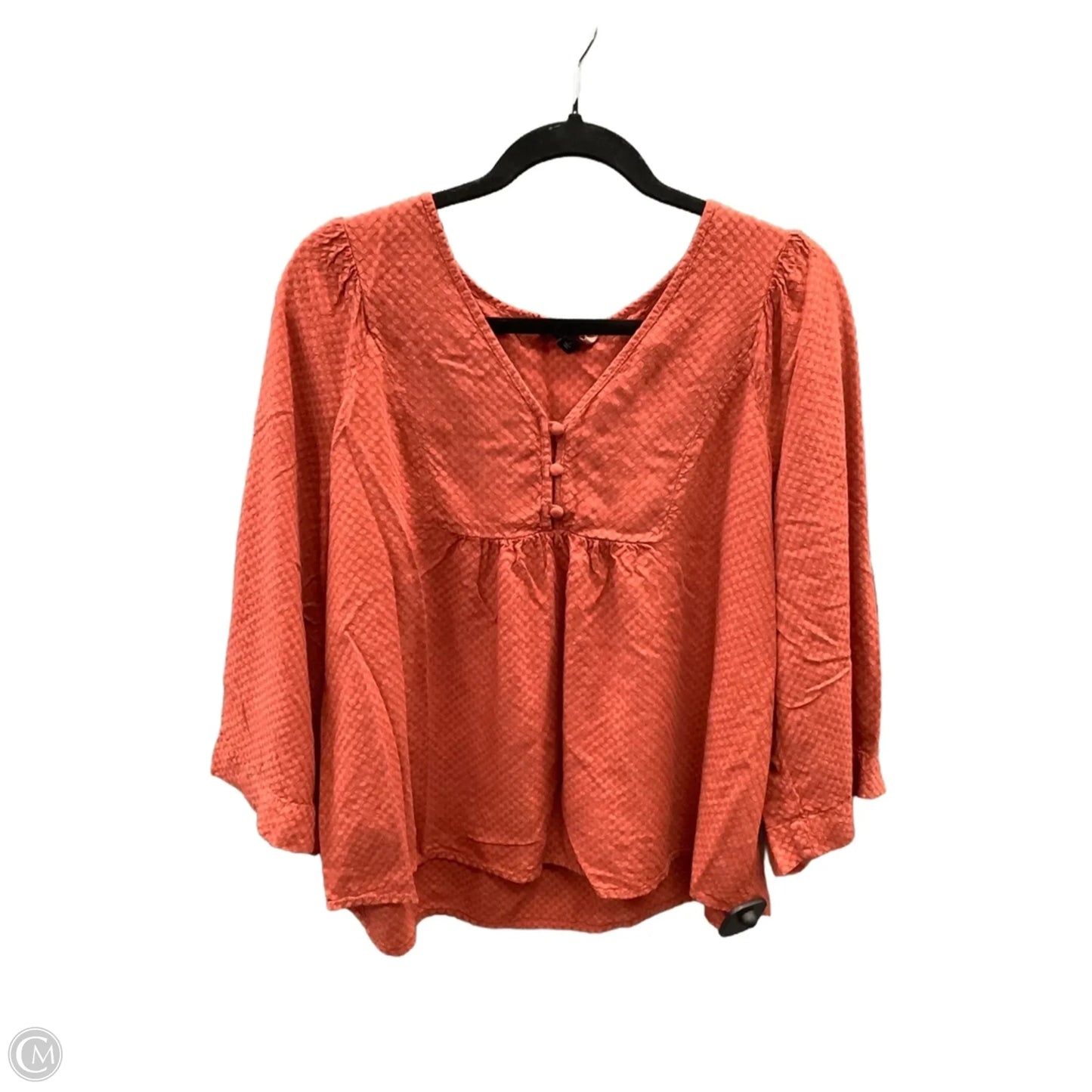 Top Long Sleeve By Universal Thread In Orange, Size: L