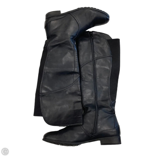 Boots Knee Flats By French Blue In Black, Size: 10.5