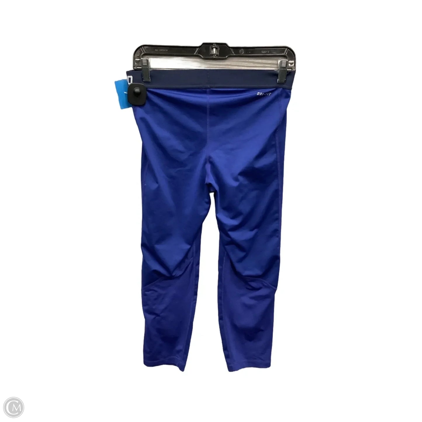 Athletic Leggings By Nike In Blue, Size: L
