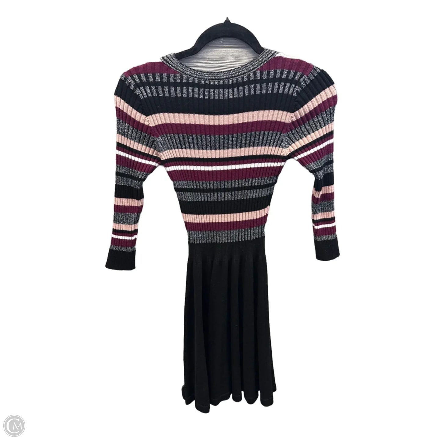 Dress Casual Midi By Ann Taylor In Black, Size: Xs