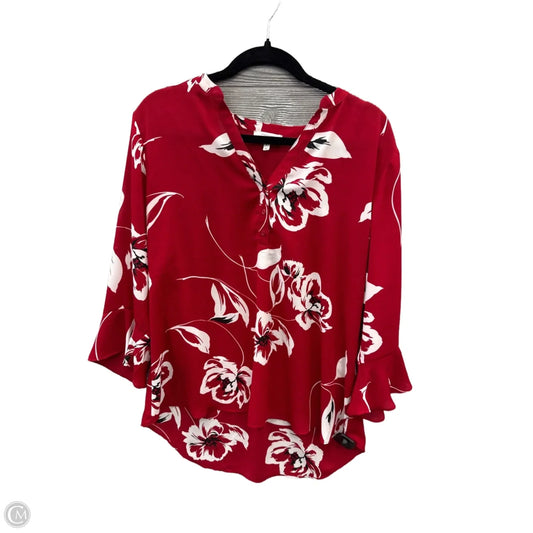 Top Long Sleeve By Maurices In Red, Size: Xl