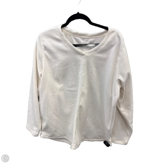 Top Long Sleeve By St Johns Bay In White, Size: Xl