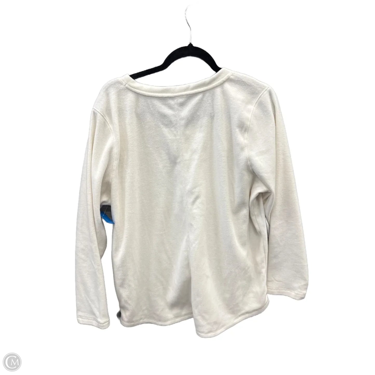 Top Long Sleeve By St Johns Bay In White, Size: Xl