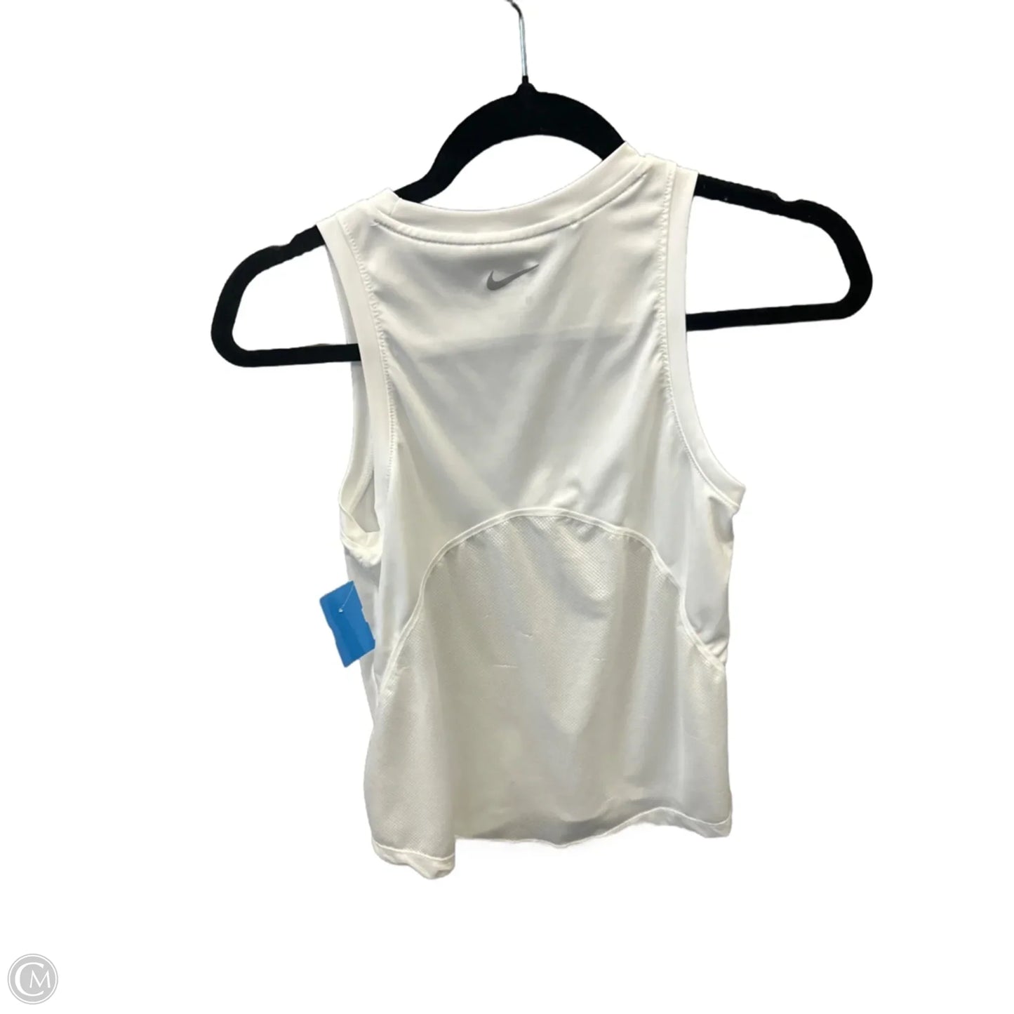 Athletic Top Short Sleeve By Nike In White, Size: S