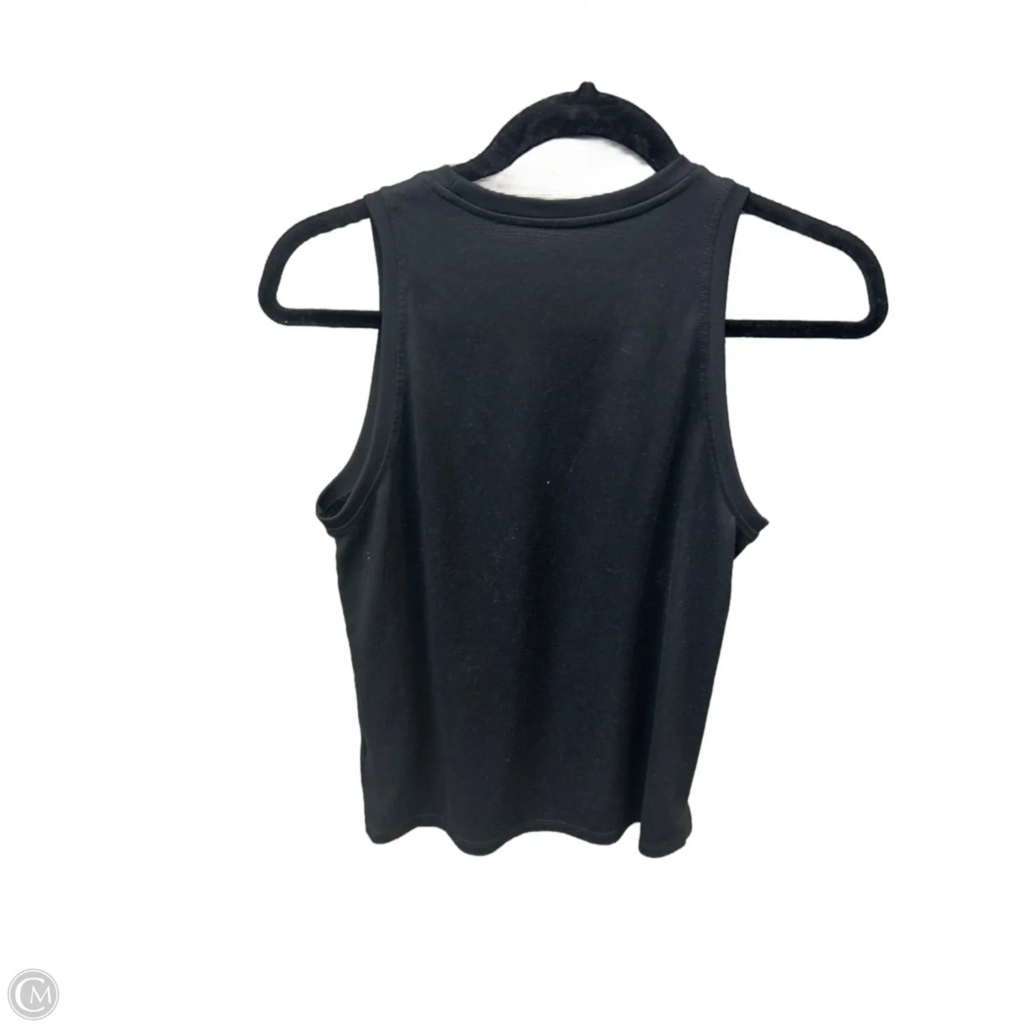 Athletic Top Short Sleeve By Nike In Black, Size: S