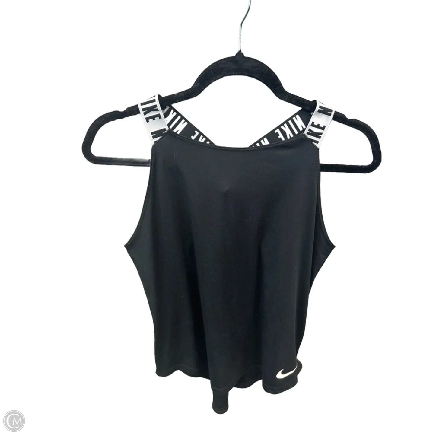 Athletic Top Short Sleeve By Nike In Black, Size: Xl