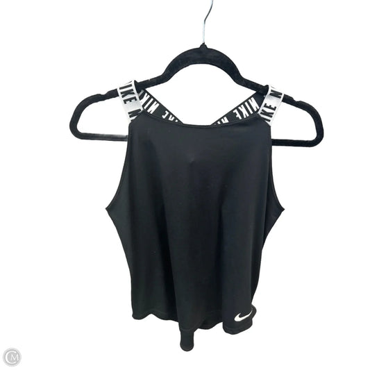 Athletic Top Short Sleeve By Nike In Black, Size: Xl
