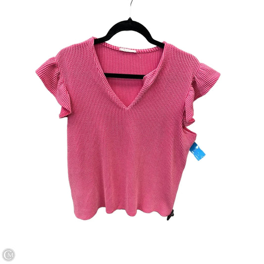 Top Sleeveless By Bombom In Pink, Size: Xl