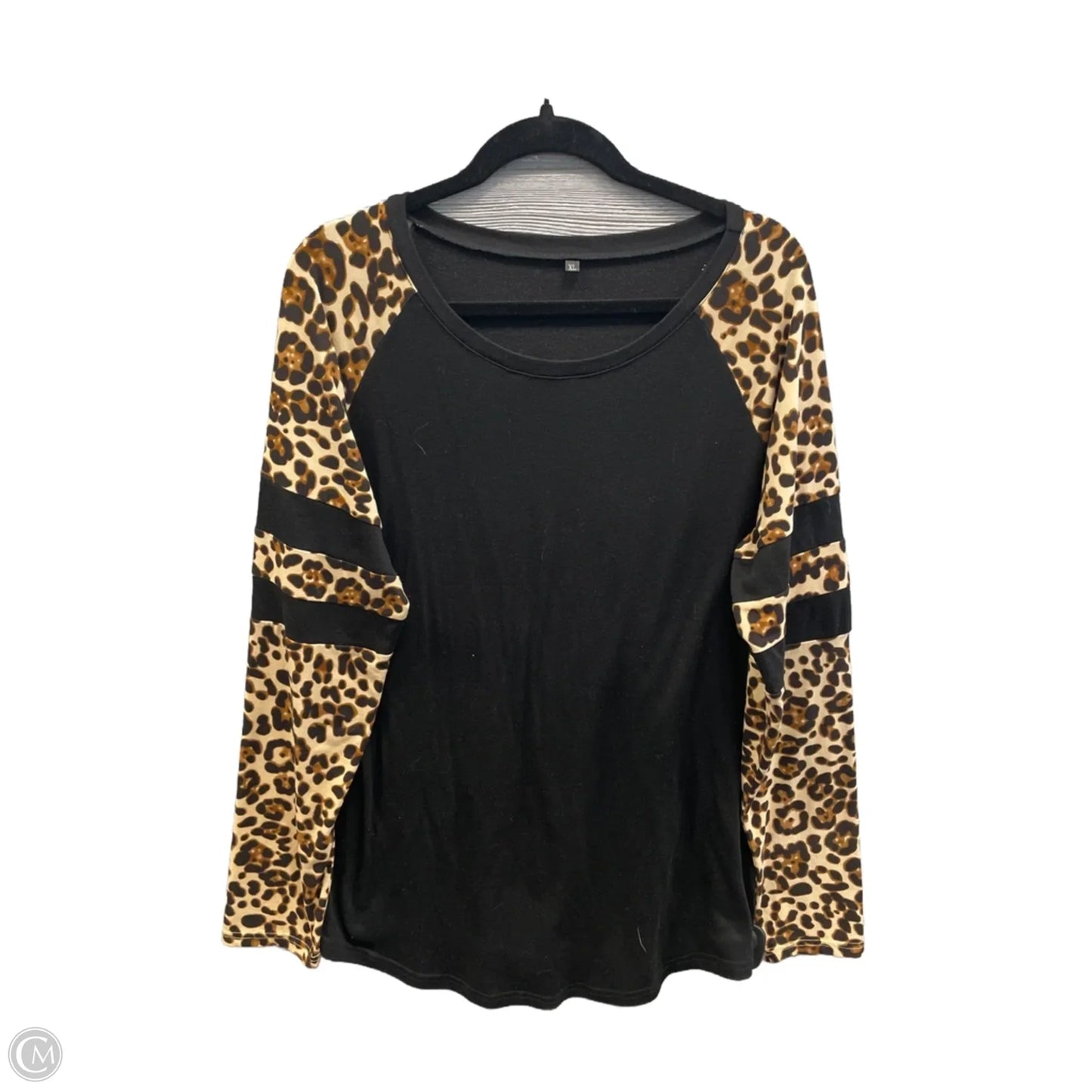 Tunic Long Sleeve By Clothes Mentor In Black, Size: Xl