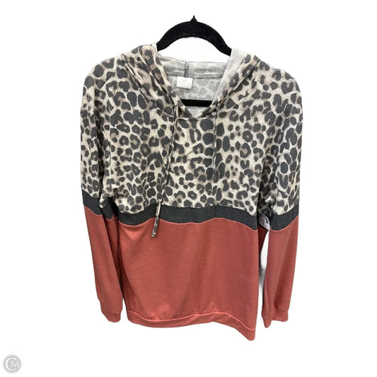 Sweatshirt Hoodie By Clothes Mentor In Animal Print, Size: 2x