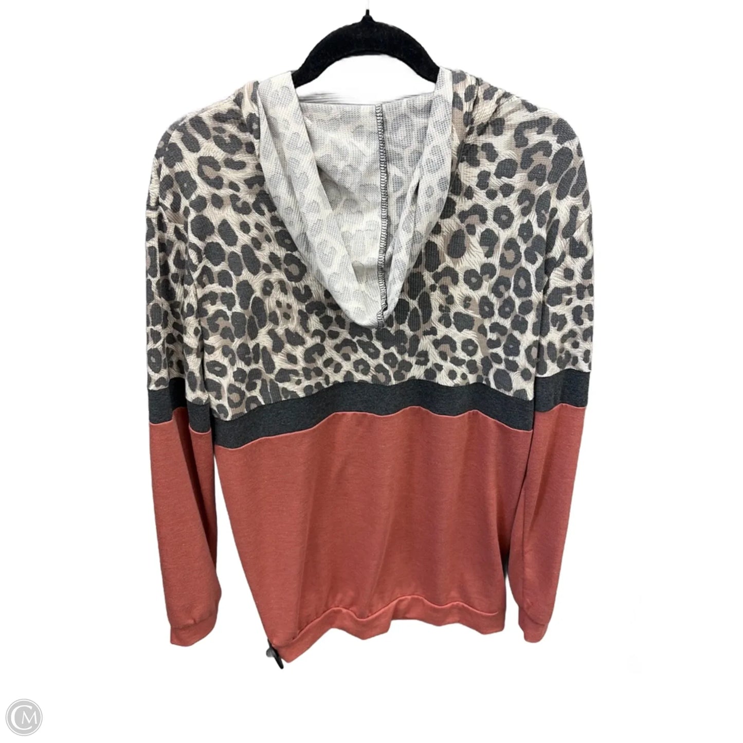 Sweatshirt Hoodie By Clothes Mentor In Animal Print, Size: 2x