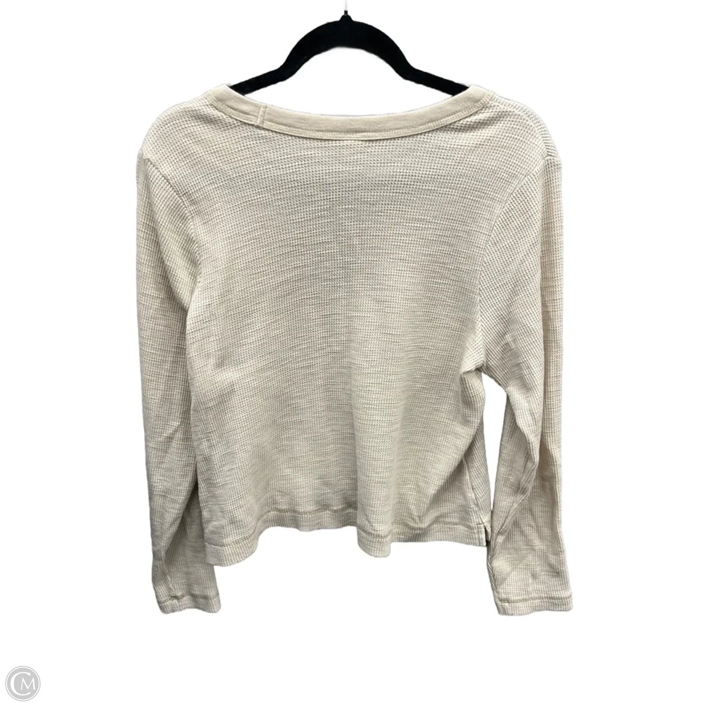 Top Long Sleeve By Old Navy In Beige, Size: L