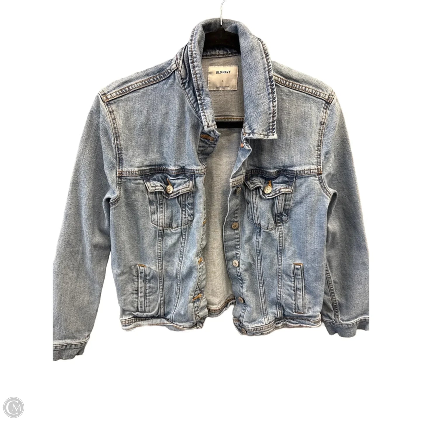 Jacket Denim By Old Navy In Blue Denim, Size: L