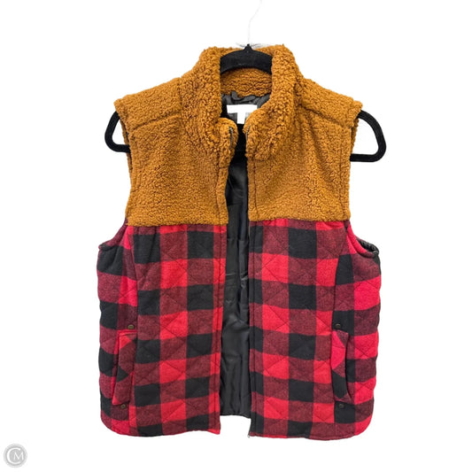 Vest Other By Maurices In Plaid Pattern, Size: L