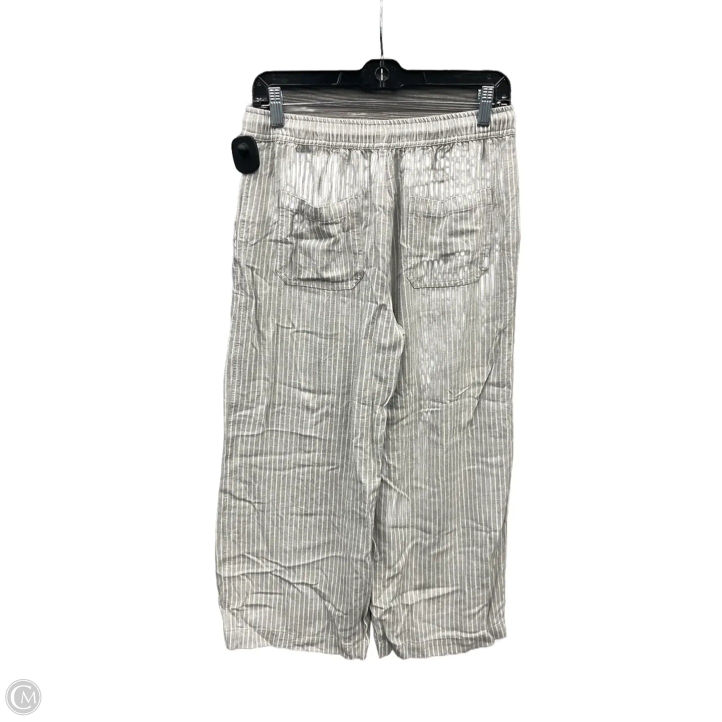 Pants Lounge By Clothes Mentor In Grey & White, Size: M