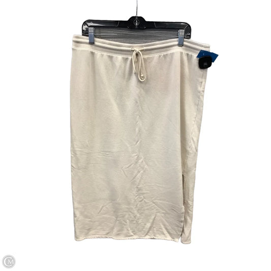 Skirt Maxi By Universal Thread In Beige, Size: L