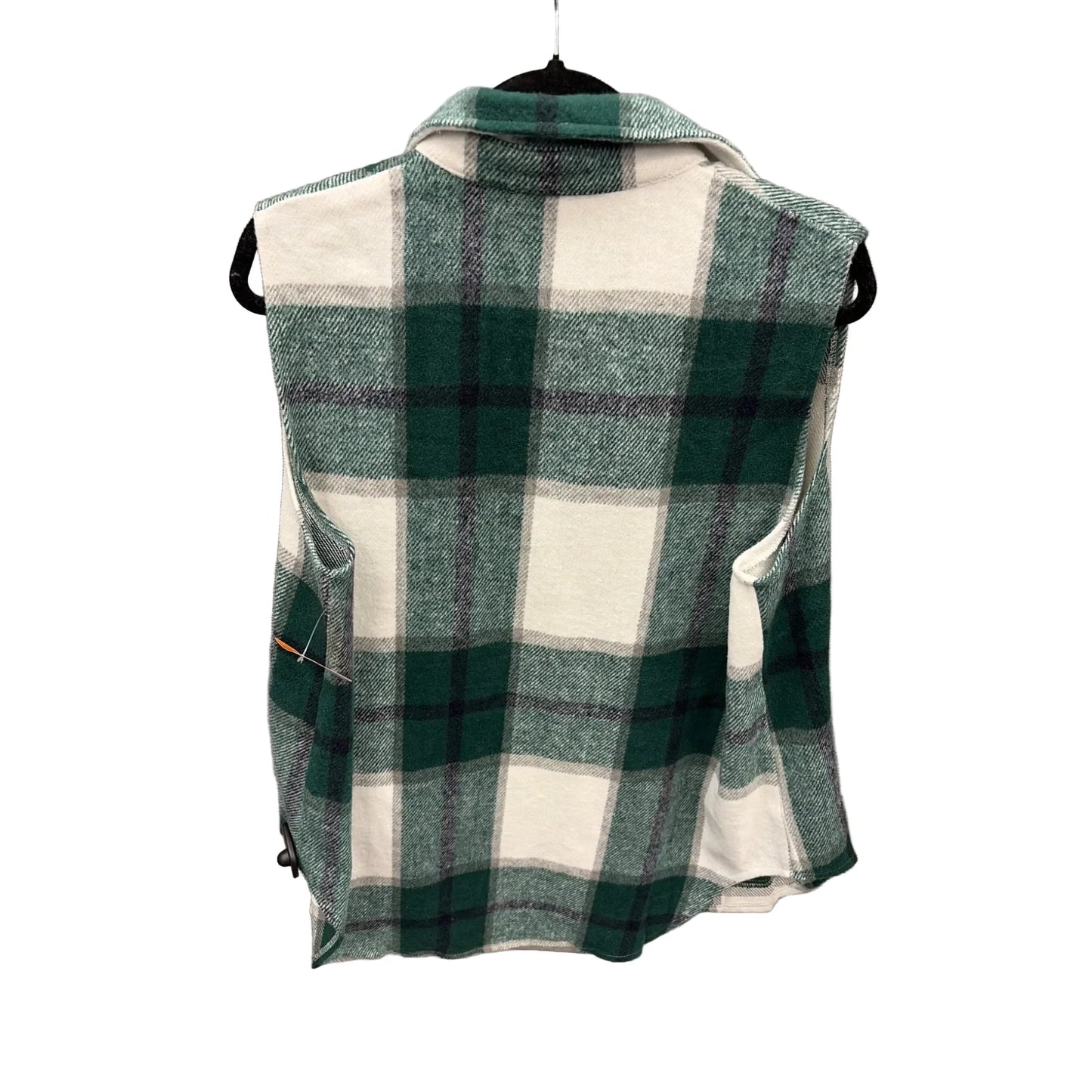 Vest Fleece By Clothes Mentor In Plaid Pattern, Size: L
