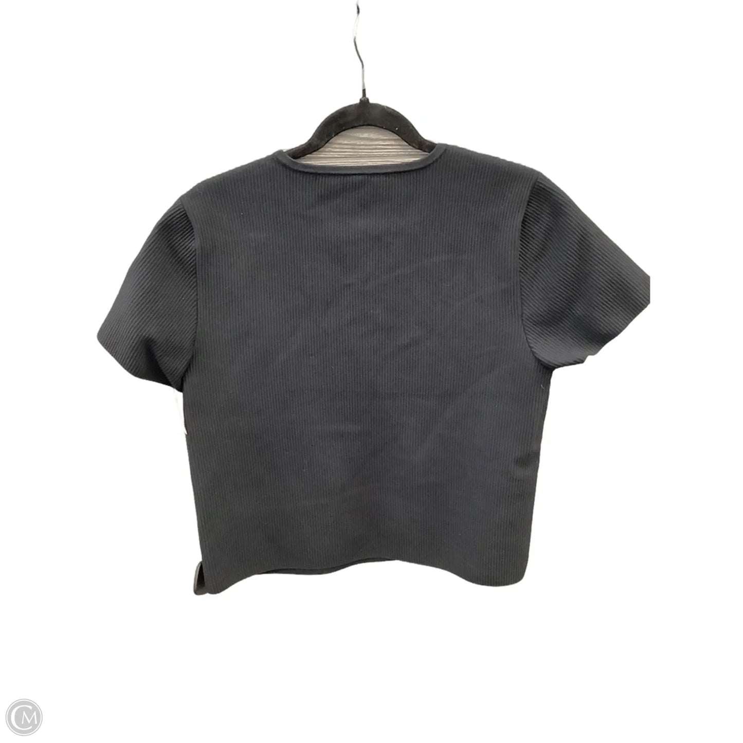 Top Short Sleeve By Stylus In Black, Size: Xxl