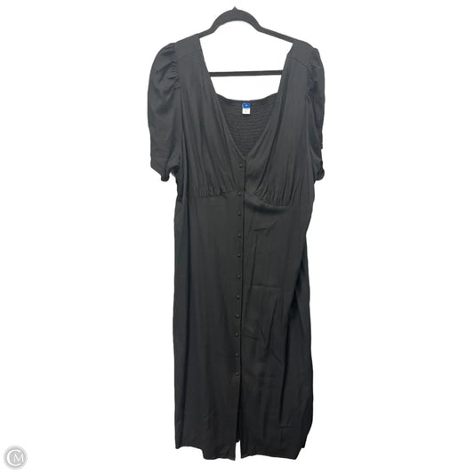 Dress Casual Maxi By Old Navy In Black, Size: 3x