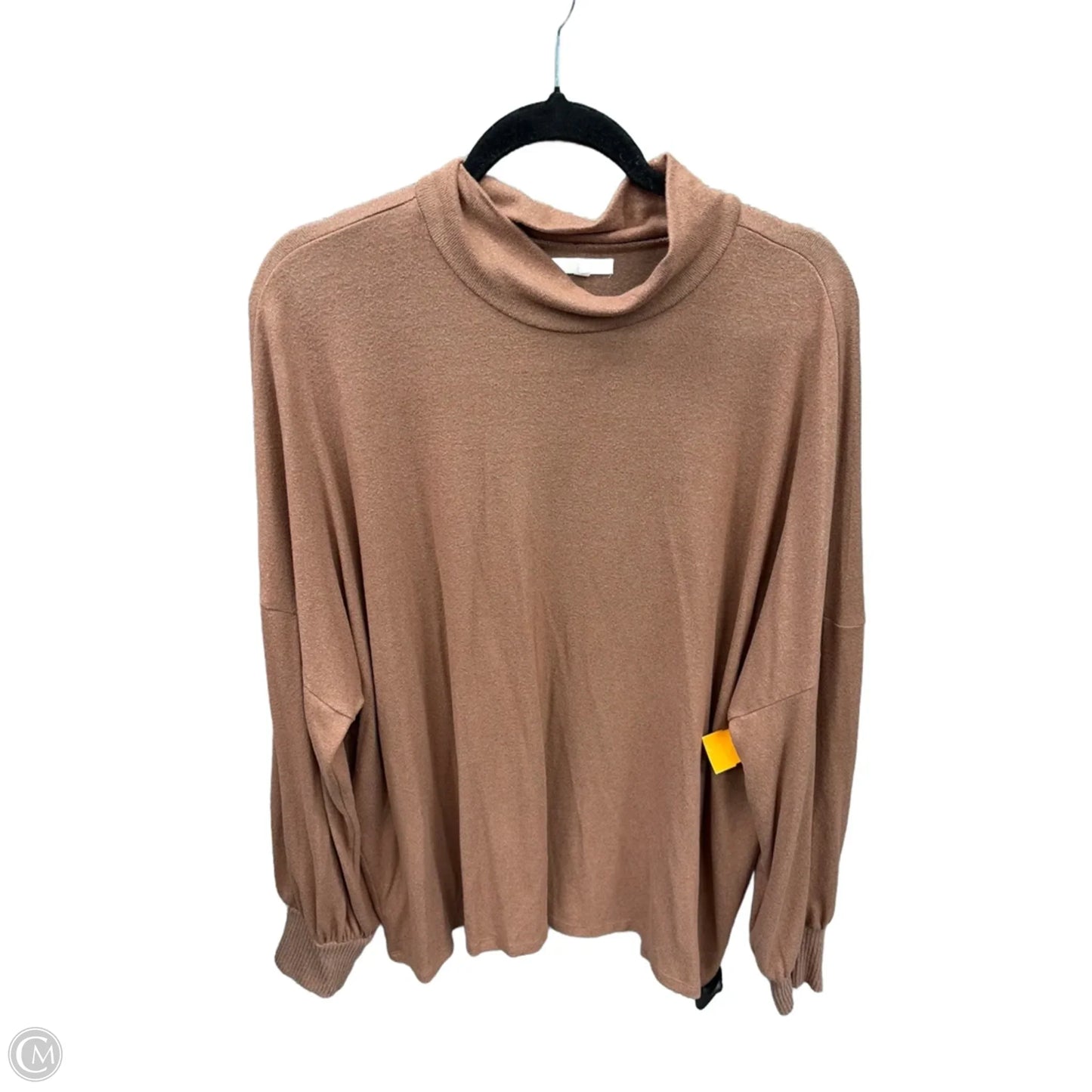 Top Long Sleeve By Maurices In Brown, Size: 3x