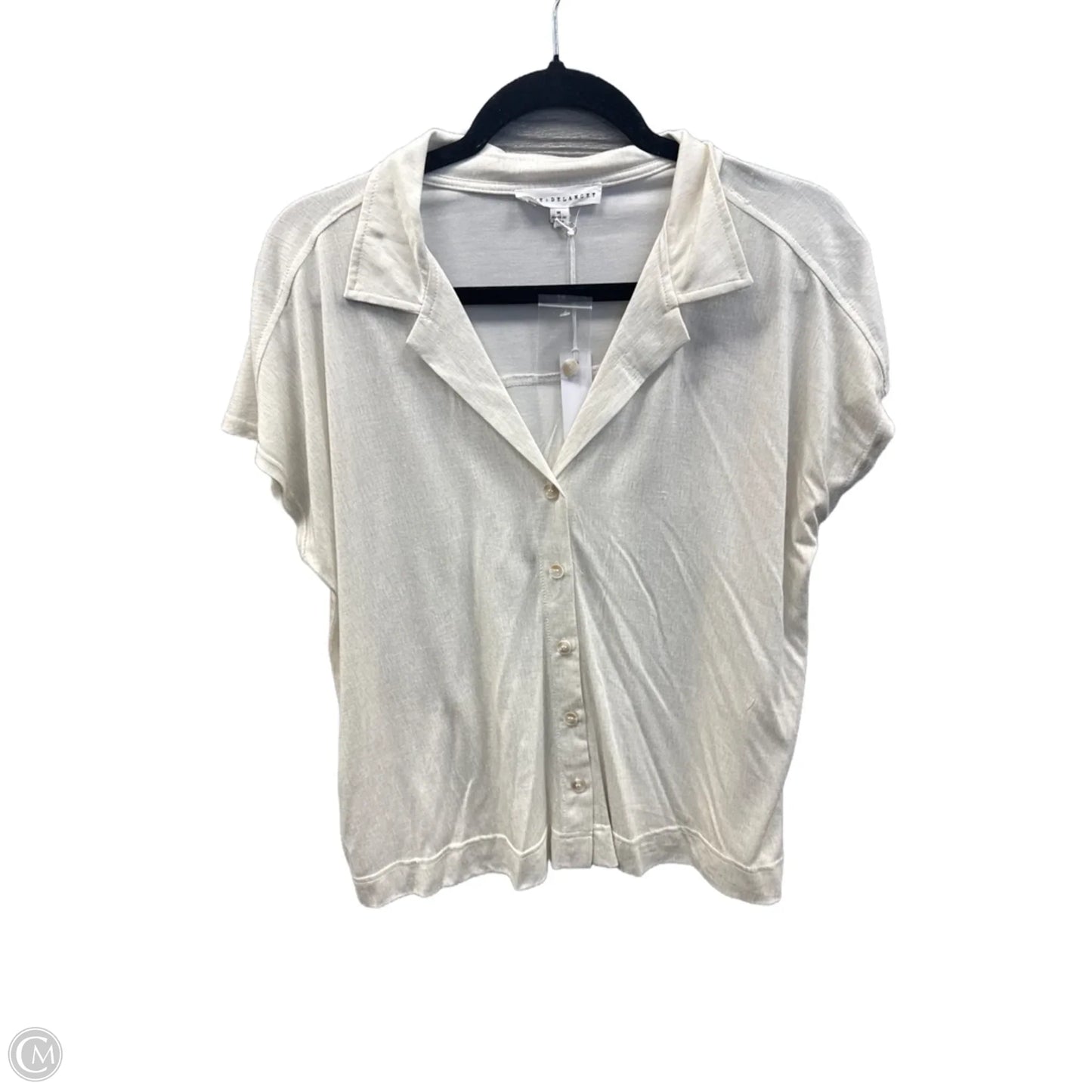 Top Short Sleeve By Jane And Delancey In Cream, Size: M