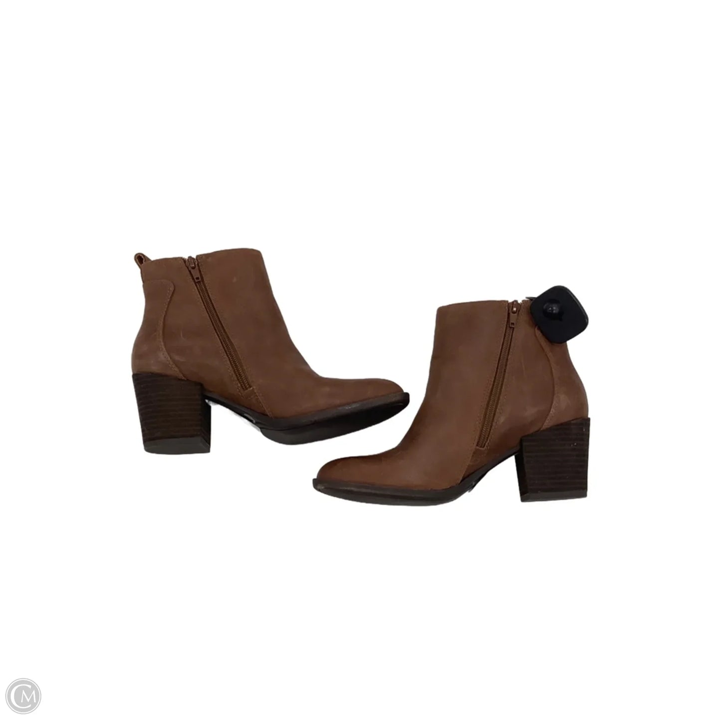 Boots Ankle Heels By Lucky Brand In Brown, Size: 7