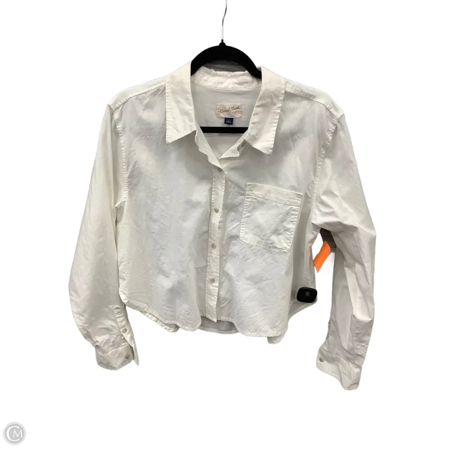 Top Long Sleeve By Universal Thread In White, Size: L