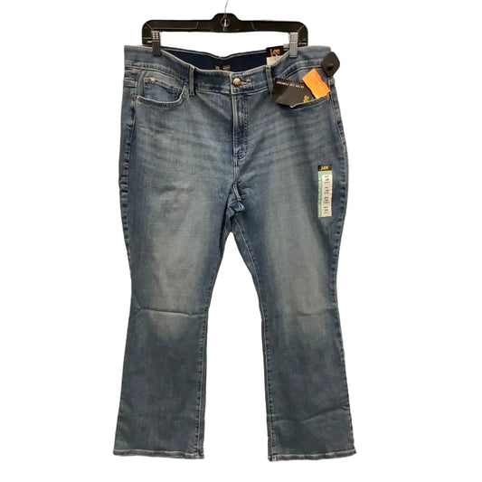 Jeans Boot Cut By Lee In Blue Denim, Size: 18S
