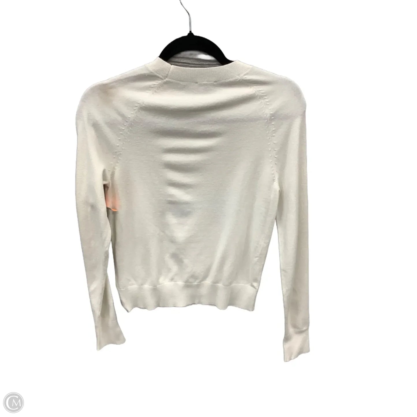 Top Long Sleeve By Express In White, Size: Xs
