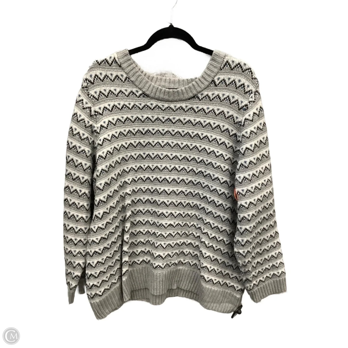Sweater By Croft And Barrow In Grey, Size: 3x