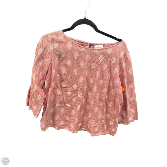 Top Long Sleeve By Liz Claiborne In Red, Size: S