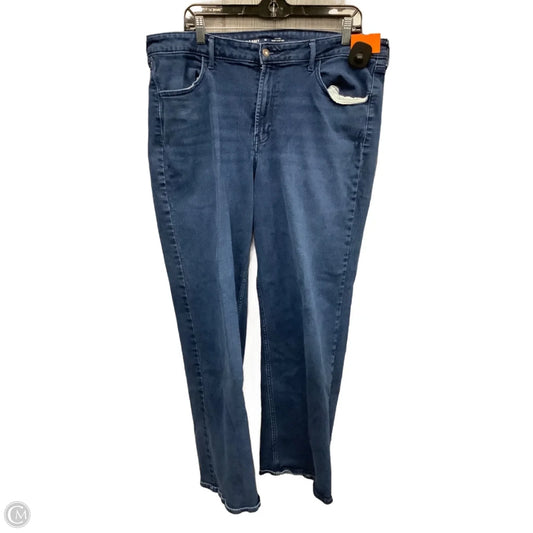 Jeans Wide Leg By Old Navy In Blue Denim, Size: 18