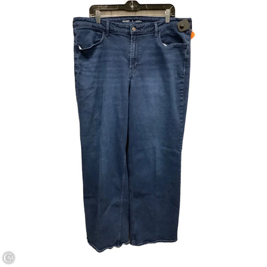 Jeans Wide Leg By Old Navy In Blue Denim, Size: 18