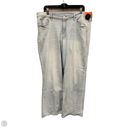 Jeans Wide Leg By Old Navy In Blue Denim, Size: 18