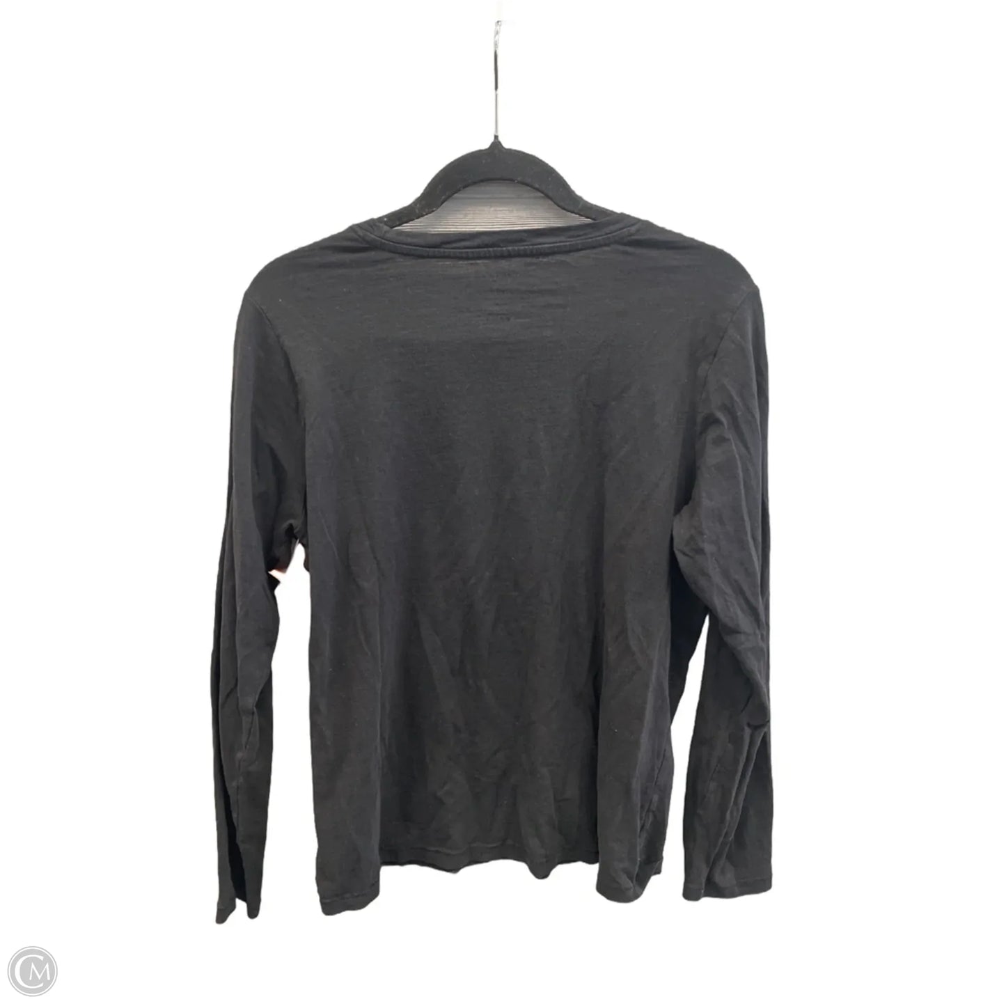 Top Long Sleeve Basic By Sonoma In Black, Size: L