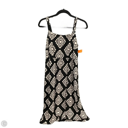 Dress Casual Midi By As U Wish In Black & White, Size: 1x