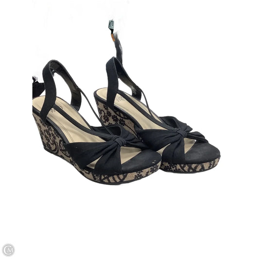 Shoes Heels Wedge By Impo In Black, Size: 9