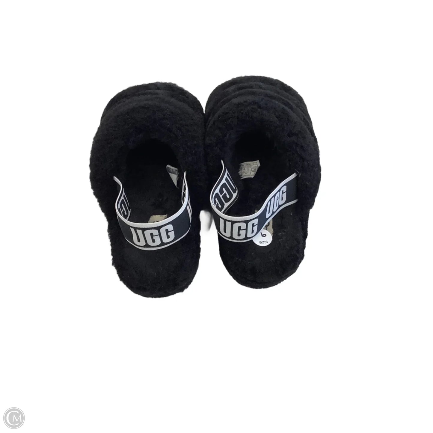 Slippers Designer By Ugg In Black, Size: 9