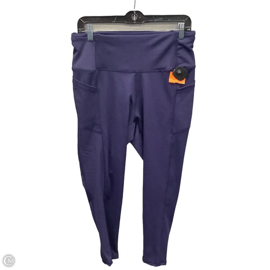 Athletic Leggings By Daisy Fuentes In Purple, Size: Xl