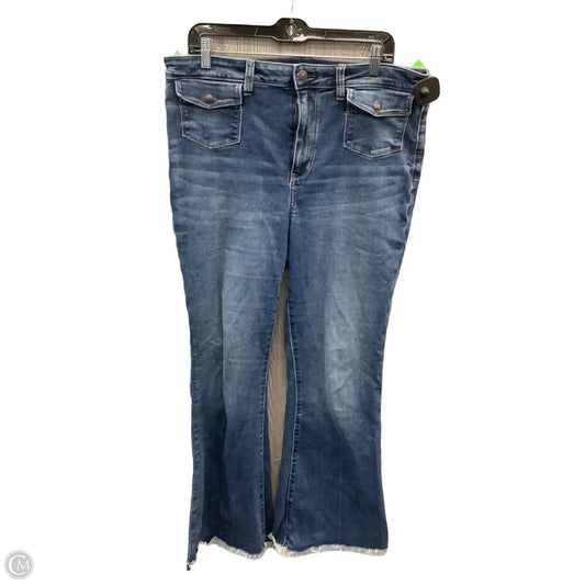 Jeans Boot Cut By American Eagle In Blue Denim, Size: 14