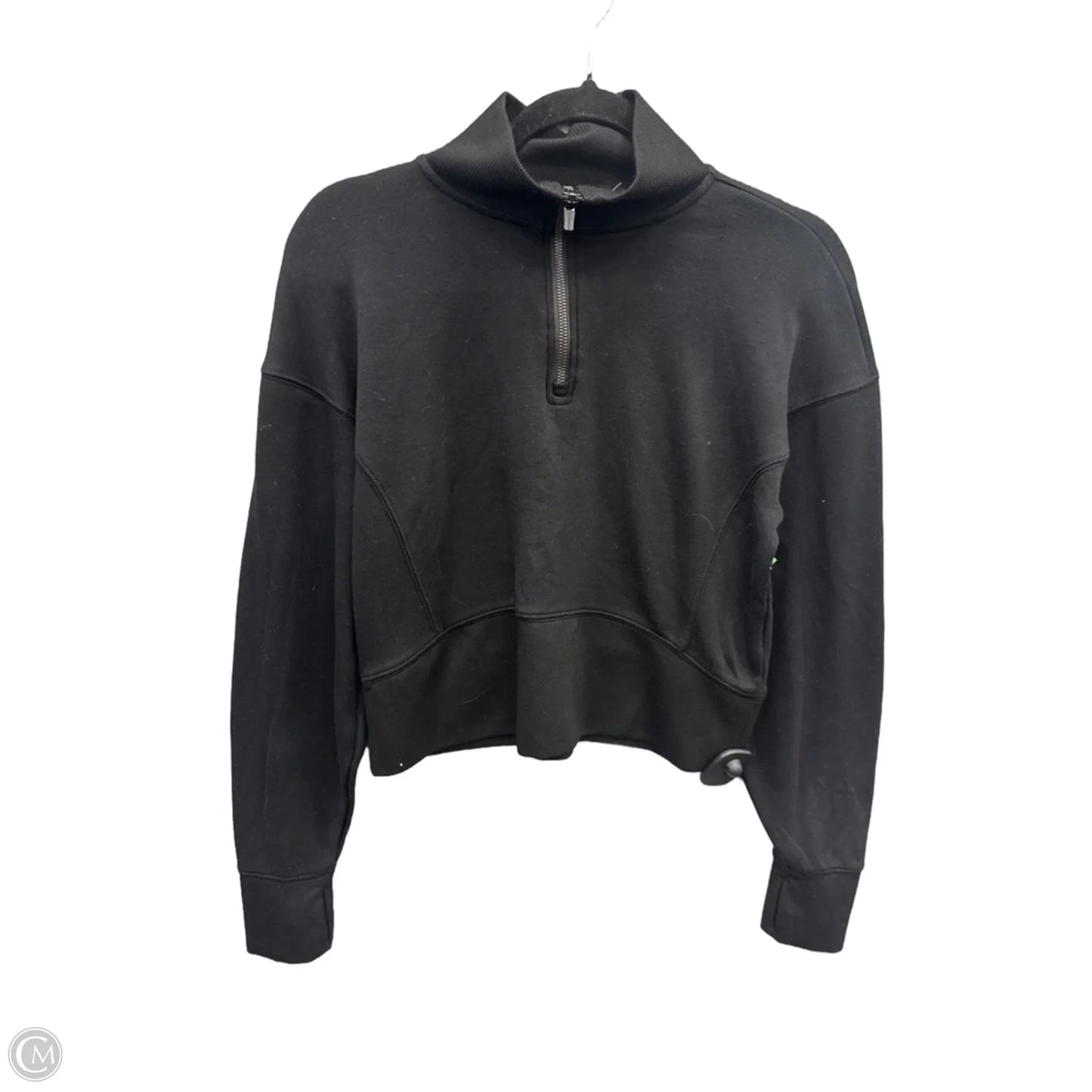 Sweatshirt Collar By Danskin In Black, Size: M