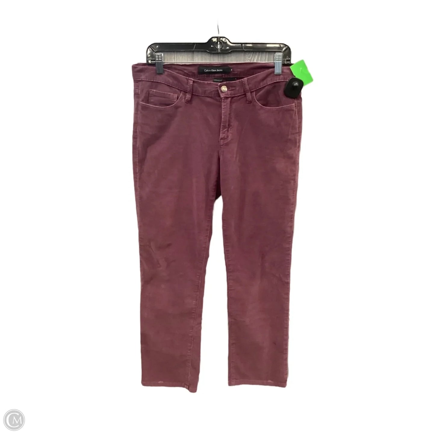 Jeans Straight By Calvin Klein In Purple, Size: 8