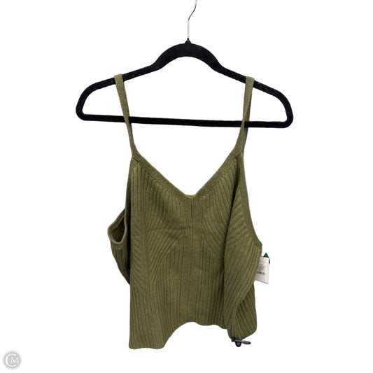 Top Sleeveless By Auden In Green, Size: 3x